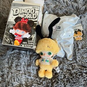 Pop Mart Dimoo World Vinyl Plush Keychain-Pluto